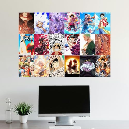 Image of Wallgasm One Piece Poster Set of 20, A4 Size 300 GSM - Zoro | Anime | Luffy Posters | One Piece Wall Art | Poster for Room