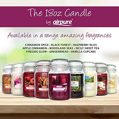AIRPURE Large Candle Scented, Raspberry Bliss Fragrance, 18oz Jar, 120 Hour Ornamental Candles, Fill The Room with a Warm and Homey Fragrance, for The Bedroom, Bathroom, Family Room or Office - Image 7