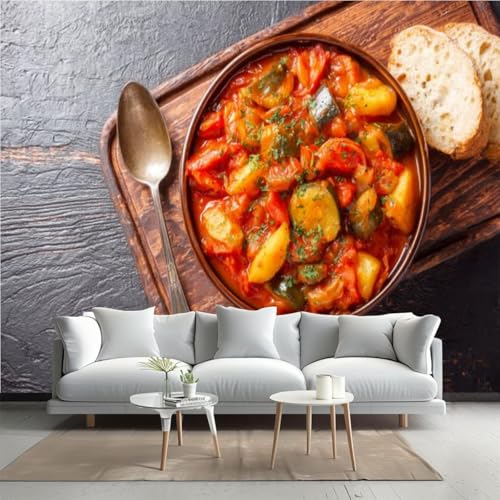 Peel and Stick Wallpaper Summer Vegetable Spicy stew Zucchini Potatoes