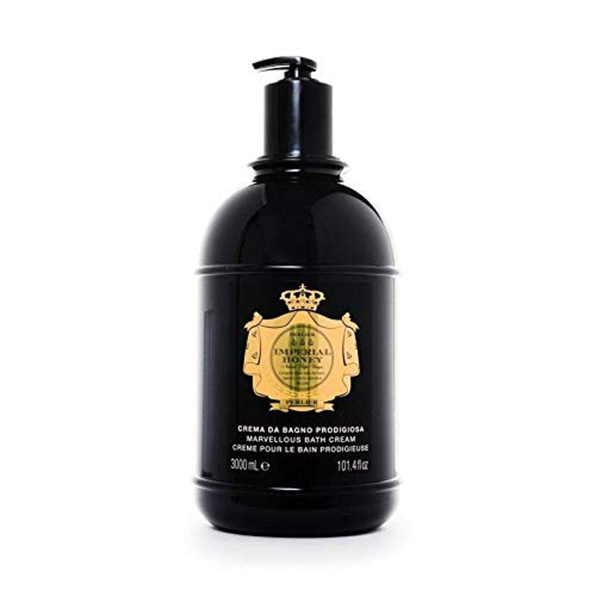 Imperial Honey Shower & Bath Cream - Nourishing & Soothing Luxury Bath Cream Made With 100% Organic Italian Honey For Deep Moisturization And Hydration (101.3 Fluid Oz.)