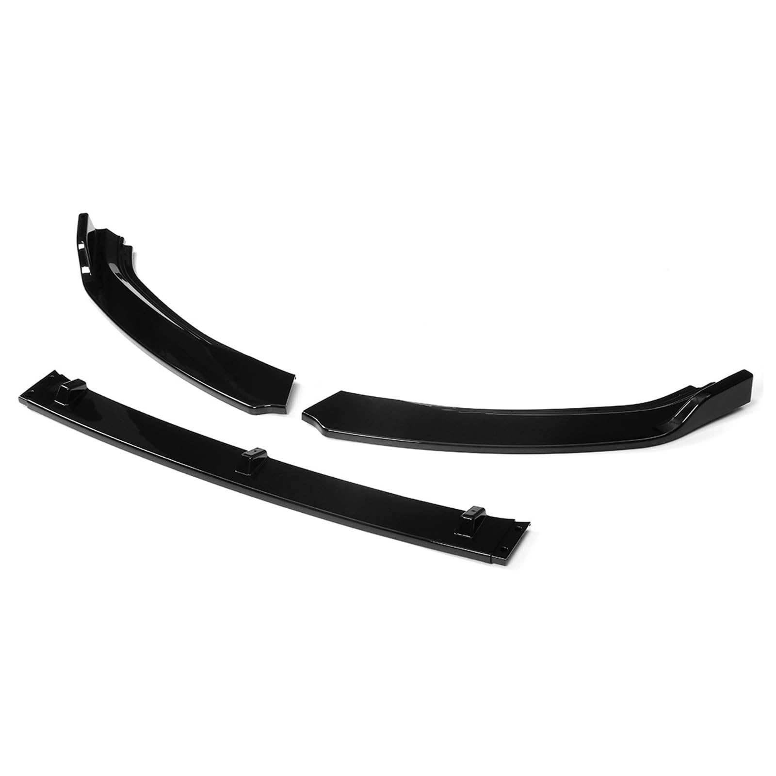 3 sztuki przedniego zderzaka samochodowego, rozdzielacza, dyfuzora, spoilera, deflektora, pasuje do VW Golf MK7 2014 2015 2016 2017(Carbon Fiber Look)