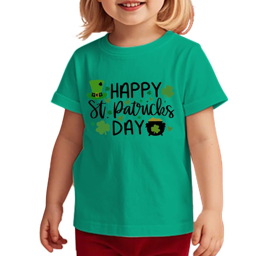 St Patricks Day Shirt Kids Toddler Boys Girls Shamrock Graphic T-Shirt Kid St Patty's Irish Tee Lucky Tops3