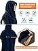 SUN CUBE Surf Poncho Changing Robe with Hood, Thick Quick Dry Microfiber Wetsuit Changing Towel for Surfing Beach Swim Outdoor Sports Men, Absorbent Wearable Towel Cover Up with Pocket, Navy Blue