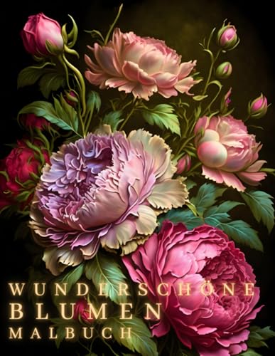 Wunderschöne Blumen Malbuch: Malbuch für Erwachsene – Entspannendes...