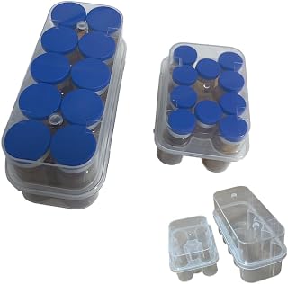 20 Slots Insulin & Peptide Vials Refrigerator Storage Holder Set,10 mL Insulin Bottle Holder & 3 mL Peptide Vial Organizer, Diabetic Care Organizer Solution