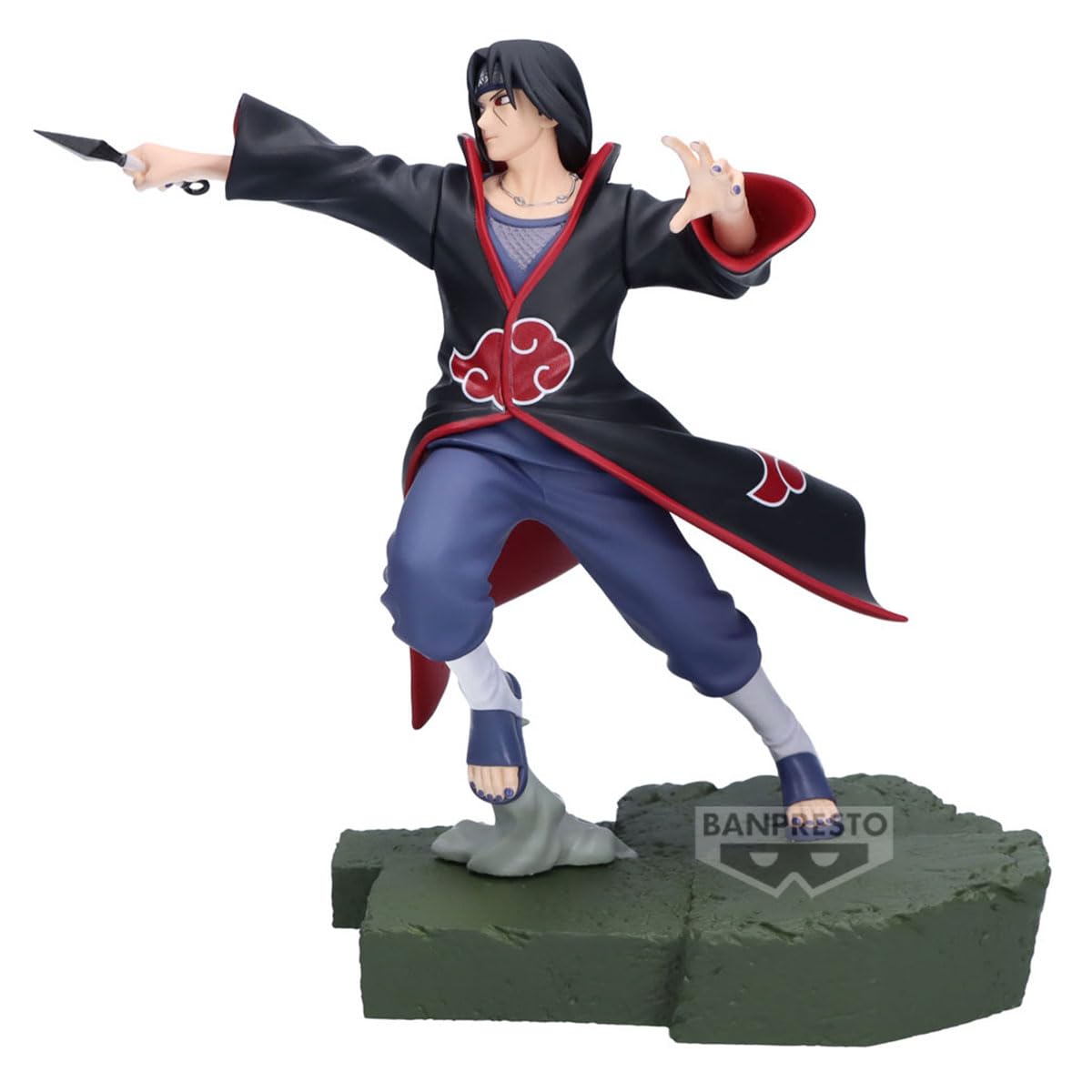 Banpresto Figurka akcji Itachi Uchiha Naruto Shippuden - Kombinacja bitwy 16 cm - BP30021P wielokolorowa - Figurka kolekcjonerska - Idealna dla fanów anime