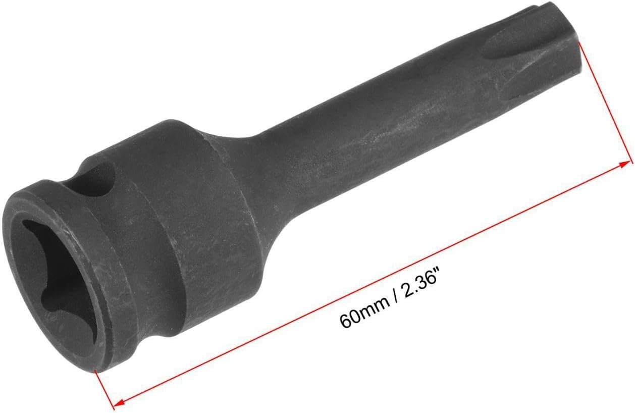 #US 7pcs 3/8" Drive Impact Bit Socket Set T20 - T60 CR-MO 60mm Length