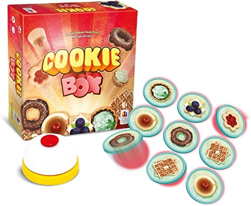 Asmodee - Cookie Box, Gioco da Tavolo per Tutta la Famiglia, Gioco a tema Pasticceria e di Velocità, 2-4 Giocatori, 6+ Anni, 15 min, Edizione in Italiano