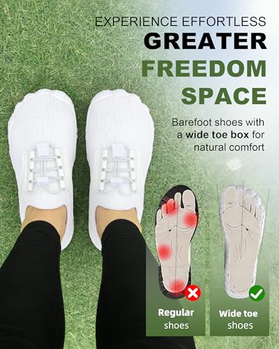 Image of Barefoot Water Shoes for Men Women 2026 Quick Dry Athletic Shoes Non-Slip Wide Toe Aqua Footwear Beach Swim Hiking Kayaking Yoga Outdoor Sport