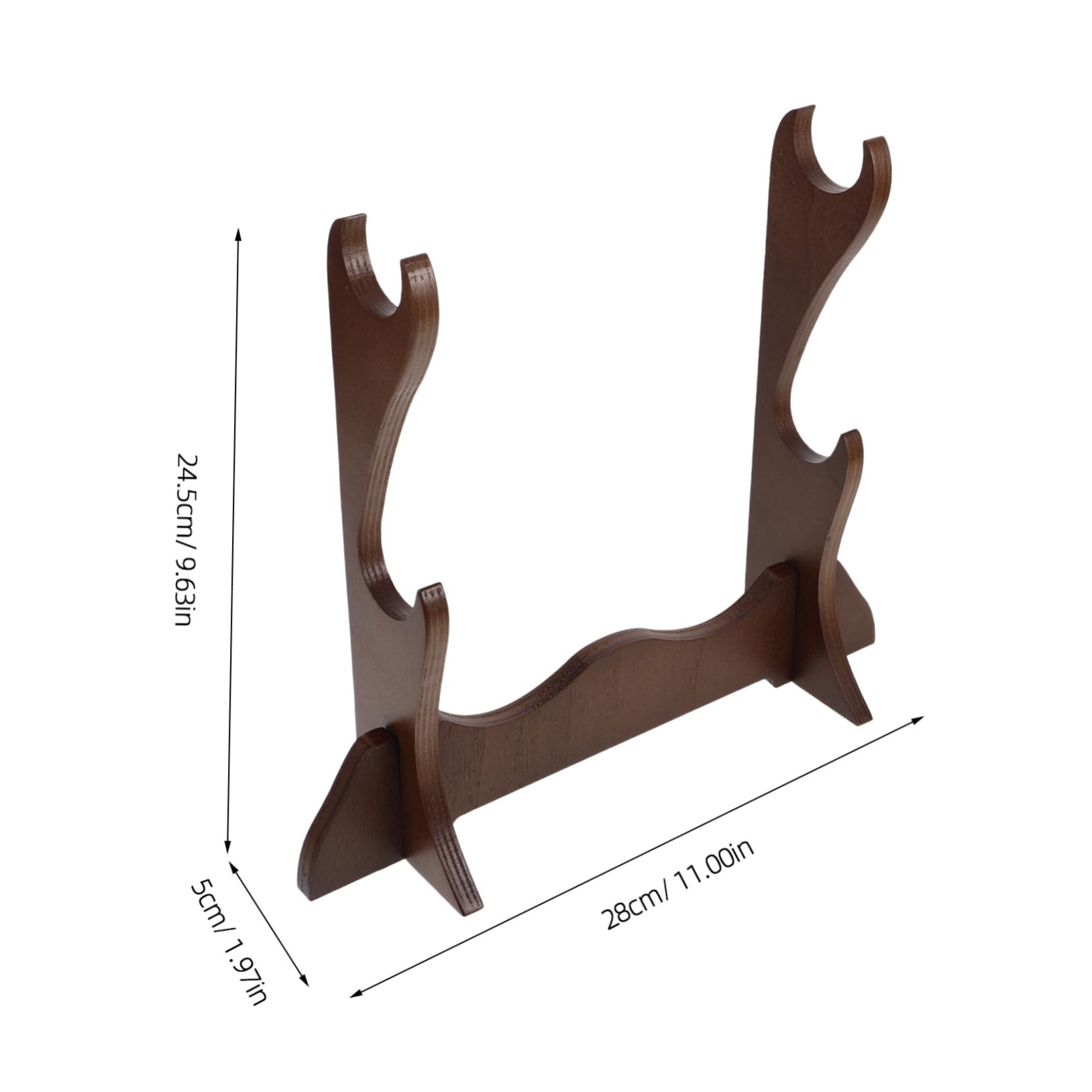 FUNOMOCYA Wooden Flute Display Stand Desktop Decorative Rack for Flutes Piccolos