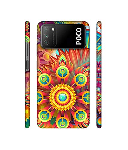 Image of Amazon Brand - Solimo Designer Rangoli 3D Printed Hard Back Case Mobile Cover for Mi Poco M3