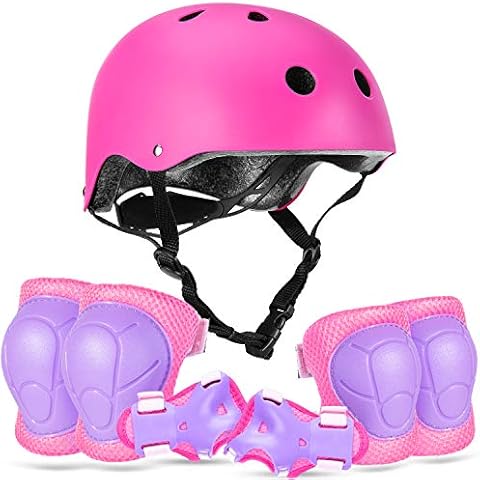 Kids/Youth Knee Pad Bicycle Helmet Elbow Pads Wrist Pads Protective Gear Children 7-in-1Gear Set,For Roller BMX Cycling Skateboard Skating Riding Scooter Skates Outdoor And Other Extreme Sports Cover