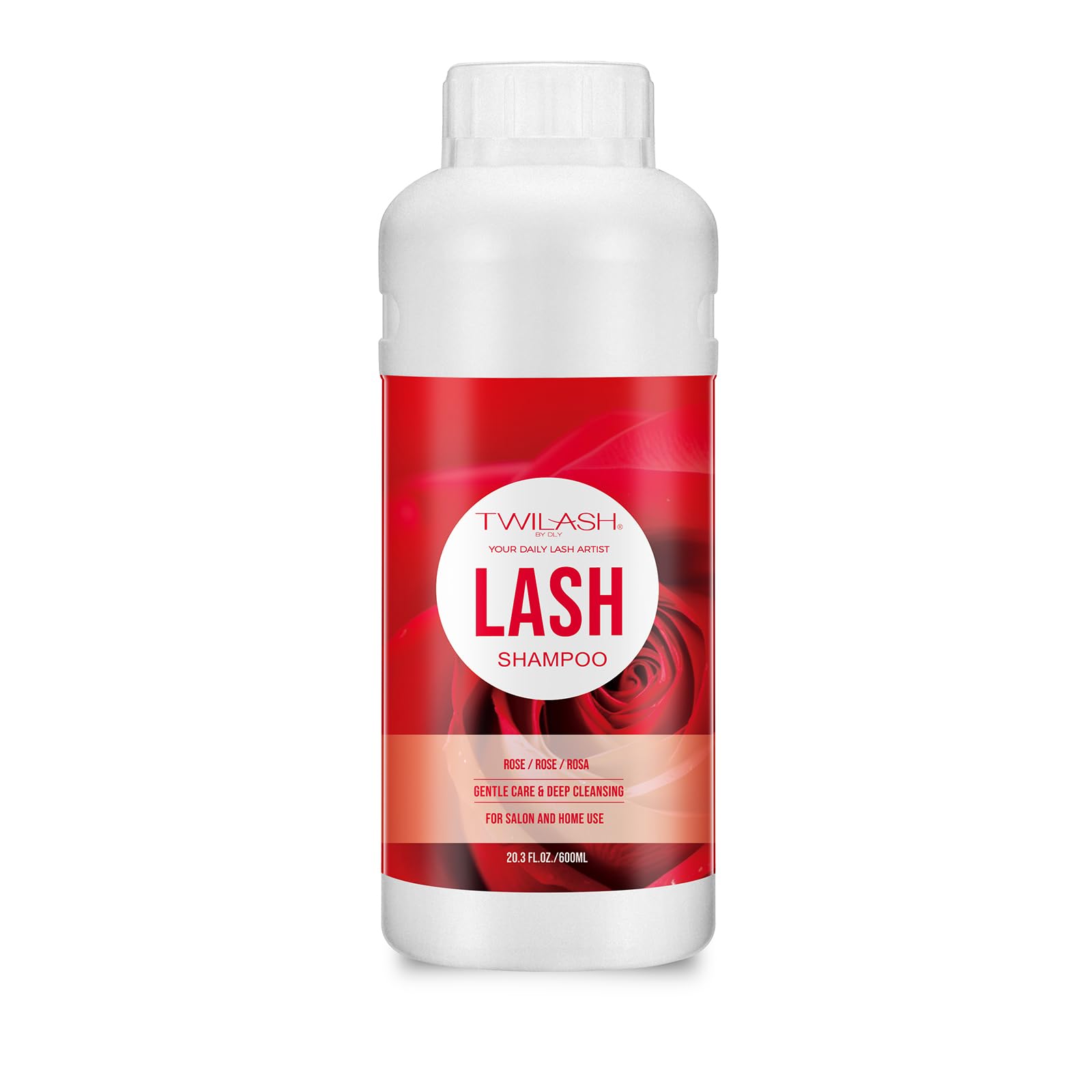 TWILASH BY DLY 600ml Lash Shampoo Bulk, Eyelash Cleanser for Extensions, Safe Makeup Remover, Non-irritating or Burning Formula Eyelid Foaming