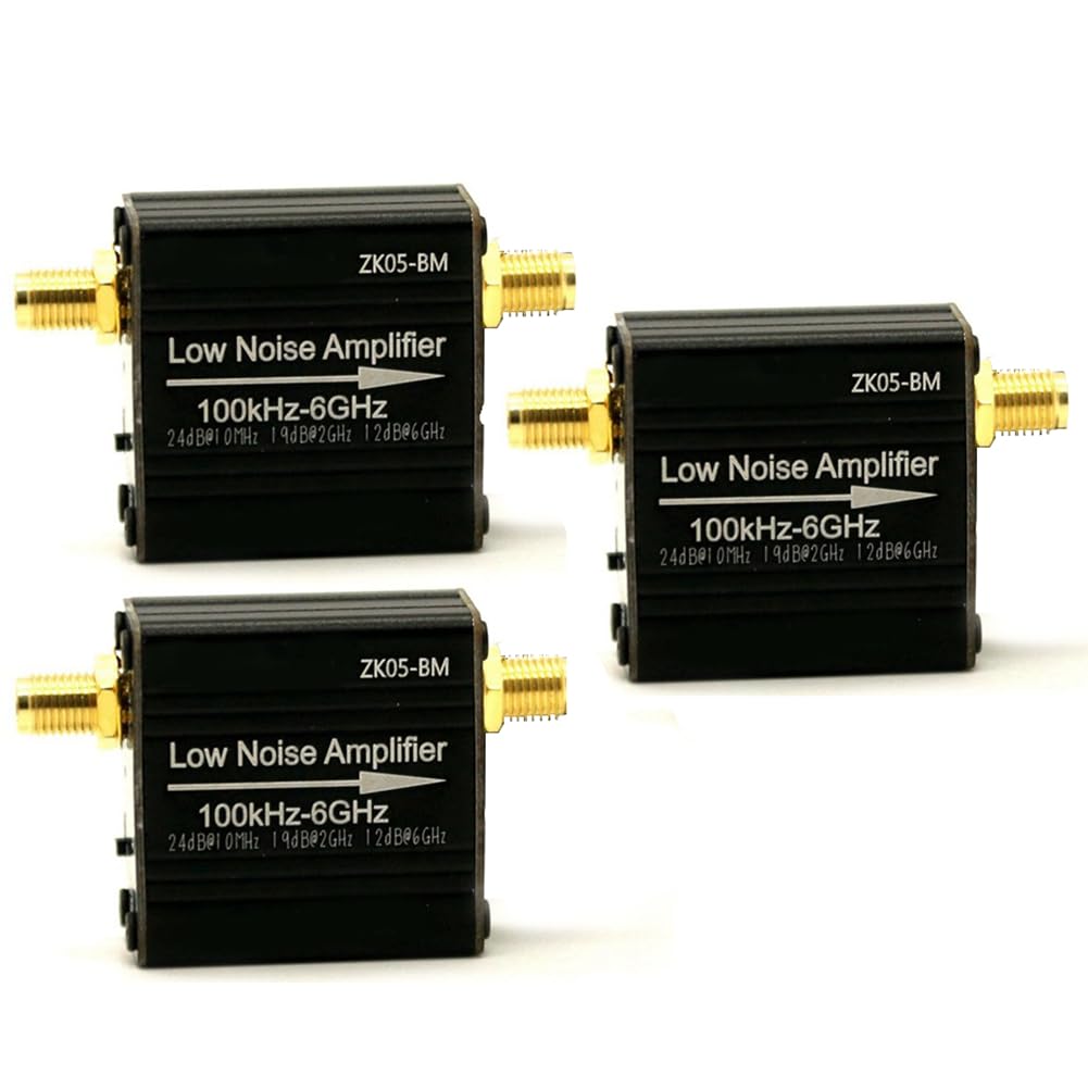 3 Juegos de Amplificadores de Bajo Ruido Serie ZK05-BM, 100 KHz-6 GHz, 20 DB, Módulo Preamplificador de Potencia de Alta Ganancia