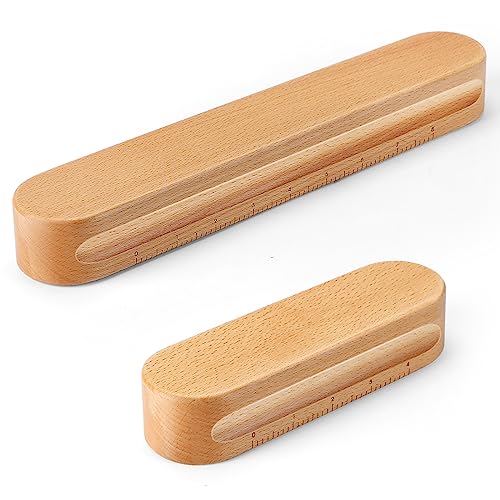 2 Pack Beechwood Tailors Clappers, Professional Sewing Tool for Flattening