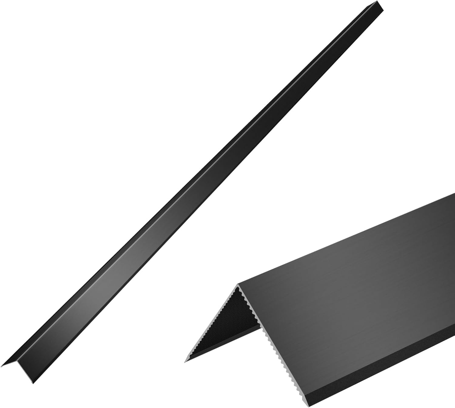 Aluminum Alloy Black Corner Guards 12PCS Thickness Wall Corner Protectors for Walls Right Angle Corner Protectors Guards L Shaped Metal Protectors 90°