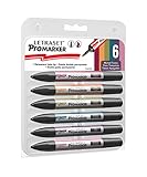 LETRASET Muted Tones Pro Marker, Set of 6