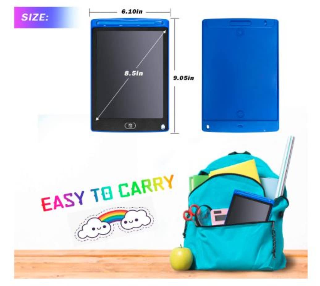 SKADIOO Multi-color LCD Writing Tablet 8.5 Inch Screen, Toys, Kids Toy, 8.5" Inch Colorful Toddler Doodle Board Drawing Tablet, Erasable Reusable Electronic Drawing Pads, Educational and Learning Tool