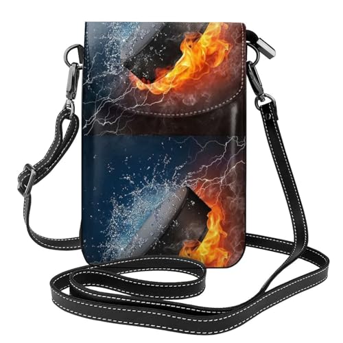 Portefeuille en cuir PU petit sac bandoulière aux finitions soignées