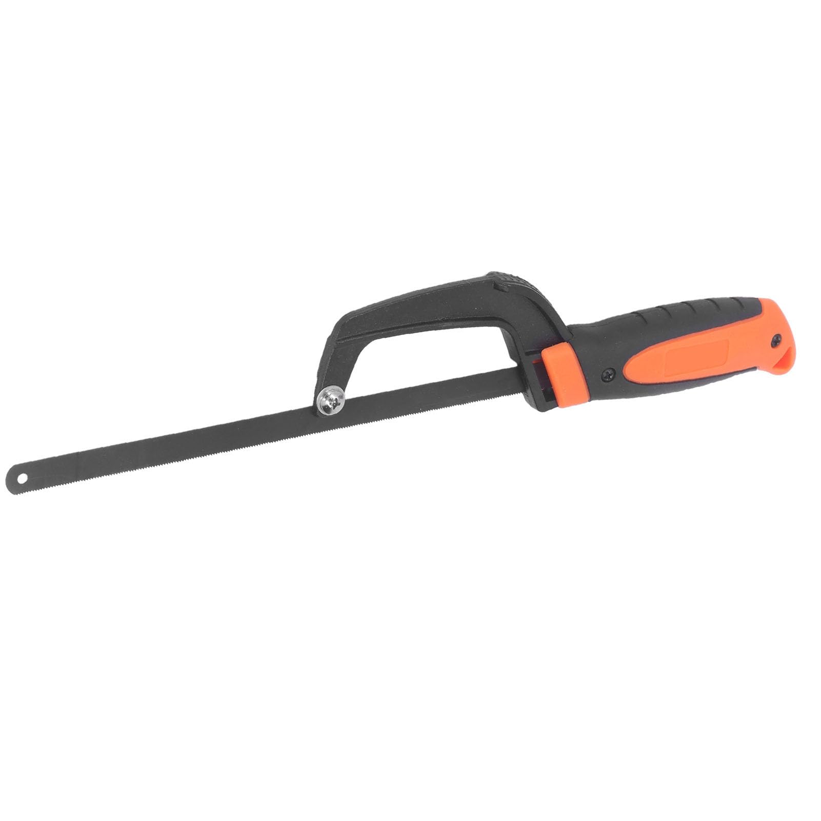 Pro Mini Sierra para Metales con Marco de Aluminio, Mango de Goma ómico, Base Acanalada, Ajustable para Corte Preciso de Madera, PVC, Tubos, Herramienta Manual para Bricolaje y Carpintería