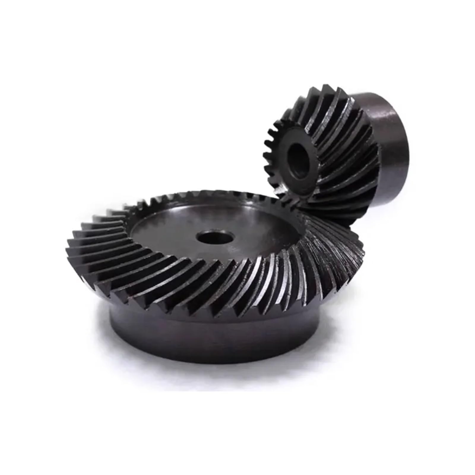 Kegelradgetriebe 1 Satz 45# Stahl 1M 20T bis 80T Spiralkegelrad M1 Modul 1:4 90 Grad Differentialgetriebe gleiches Übersetzungsverhältnis Durchmesser 6 mm 8 mm Loch
