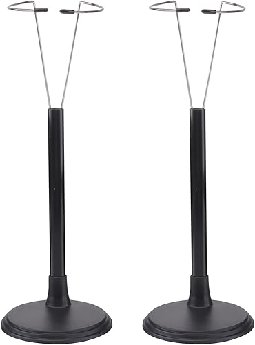 jojofuny Soportes de muñeca para muñecas de 12 pulgadas, 2 piezas, soporte de figura de acción negro, portátil, organizador de muñecas de moda,