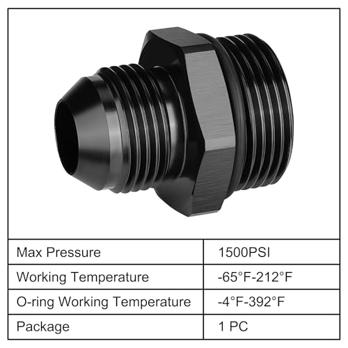 Image of EVIL ENERGY 12AN Flare to AN16 ORB Male O-Ring Fitting Adapter