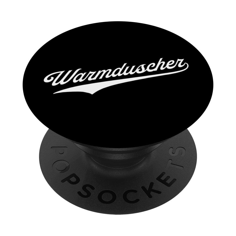 Warmduscher Wienerisch für Weichling PopSockets Swappable PopGrip, Black