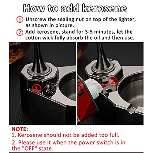 Cenicero de metal y encendedor recargable para un escritorio elegante 6