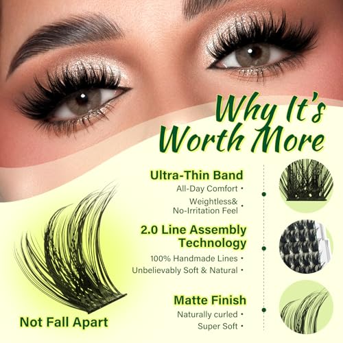 Image of KEYYOU Lash Clusters Kit Textured Volume Clusters for Bold Glam