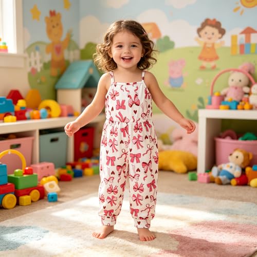 Kislio Toddler Baby Girls Jumpsuit One Piece Mermaid Romper Sleeveless Strap Summer Outfits Pockets Clothes 1-6 Years — view 2
