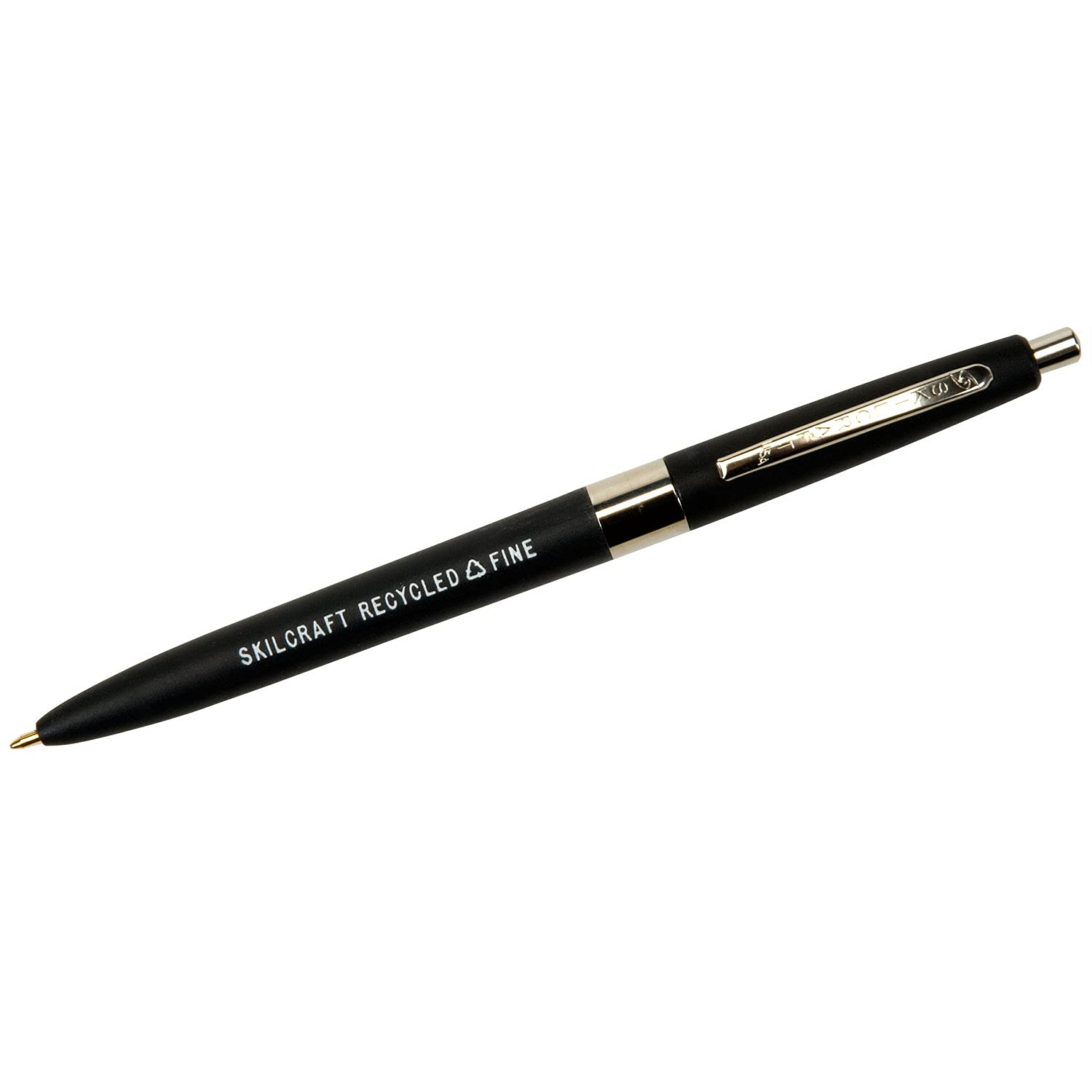 AbilityOne - 7520013861618 - Recycled Ballpoint Pen - Fine Point - Black Ink - 12 units