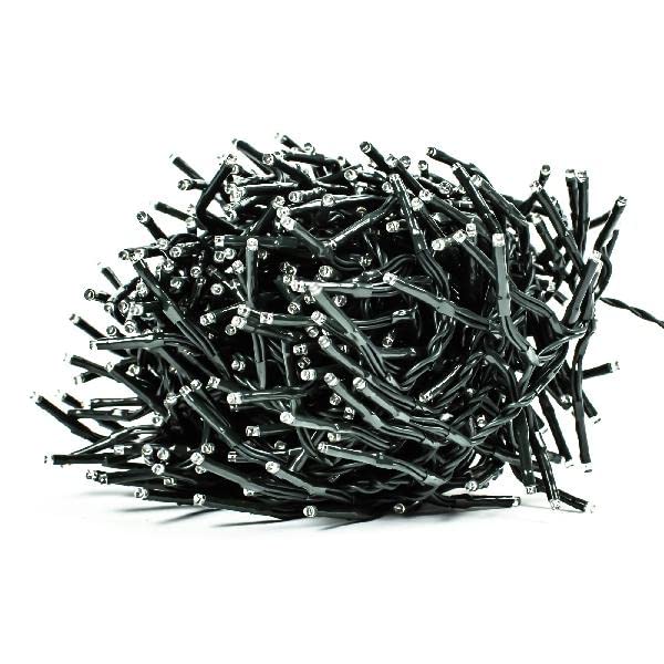 Status 720-LED Warm White Cluster Lights, 9.3 m Lit on 10 m Cable, 8-Mode Indoor-Outdoor String for Trees & Gardens - Image 4