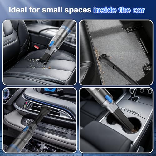 Image of Stick Handheld Vacuum Cordless, Powerful Suction with Lightweight, Portable Rechargeable with Multi-Nozzles One-Touch Empty Dust Cup, HEPA Filter Vacuum for Home Pet Hair Car Office (VA004)