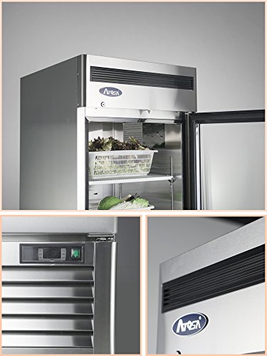 Commercial Refrigerator,Atosa Mcf8705 – Bottom Mount (1) One Glass Door Refrigerator #TOP4