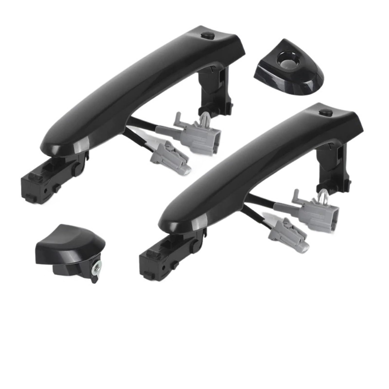 Sauanmnktp 1 Pair Exterior Door Handle For Car For Nissan Juke 2010-2019 82644-1Fa5a 80644-1Fa5a 80644/80640-3Wc2a Front O/S Driver Left Exterior Door Handle Keyless Entry(1 Pair)