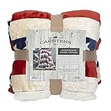 CARSTENS, INC. Ultra Premium Super Soft Plush Sherpa Fleece Oversized Throw Blanket 54' x 68', Americana