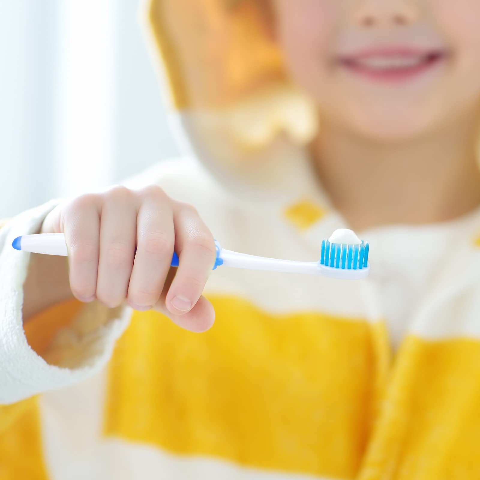 300 spazzolini da denti per bambini confezionati singolarmente, morbidi spazzolini da denti a forma di panda, spazzolini da denti da viaggio per bambini, con setole morbide e manico in gomma, per