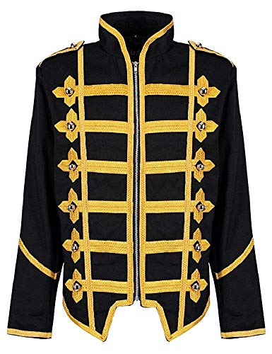 Image of Ro Rox Steampunk Military Drummer Parade Jacket Emo Punk Men's Jackets Gothic Clothing