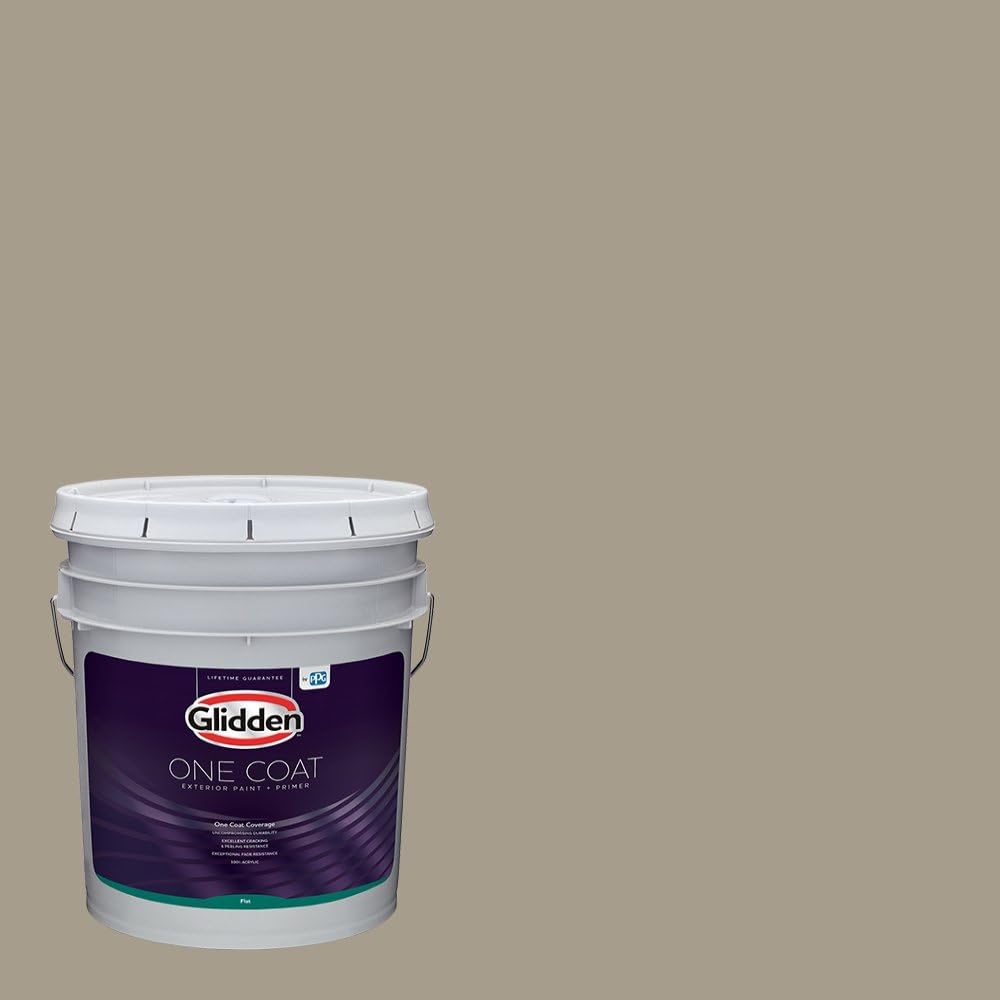 Glidden Exterior Paint + Primer Greige/Stonehenge Greige, One Coat