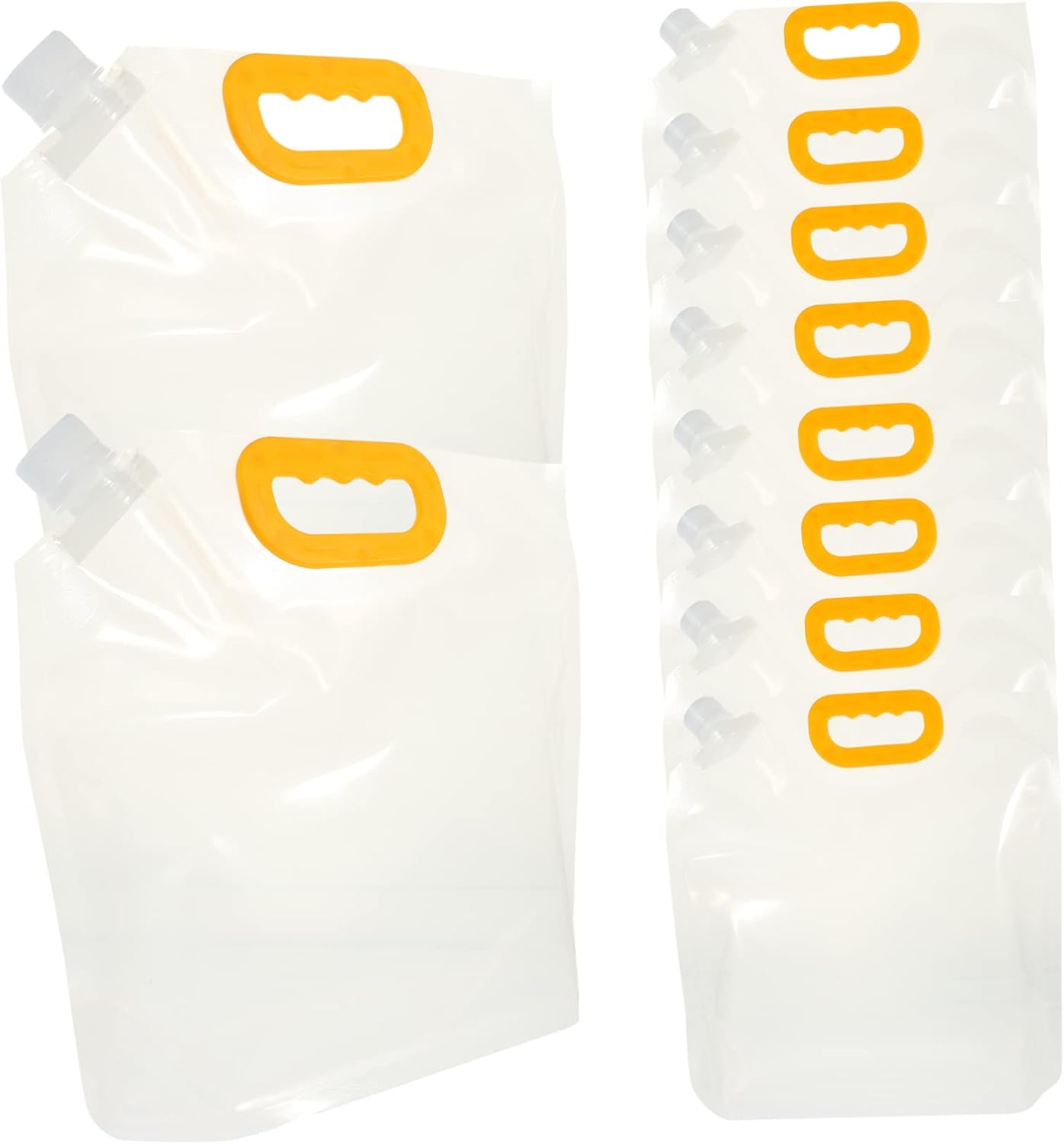 10pcs Airtight Grain Storage Bags Reusable Food Packaging for Dried Goods for Nuts and Candy Nozzle for Easy Dispensing Random Color