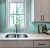 Penny Round Glass Mosaic Tile 1”x1” – 5 Sq Ft Box of 5 Tiles – Glossy Finish, Waterproof, Easy Install Mesh-Backed Tile for Kitchen Backsplash, Bathroom, Shower, Wall, & Decor - Light Blue