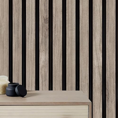ANHUIB Selbstklebend Tapete Holzoptik Wandpapier Holz Selbstklebende Wandaufkleber Vintage Holz Tapeten 44x300cm Tapete Badezimmer Wasserdicht Modern Holztapete Selbstklebende Dekorative Möbelfolie