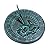 Rome 2532 Hummingbird Sundial, Cast Iron with Verdigris Finish, 7.5-Inch Diameter