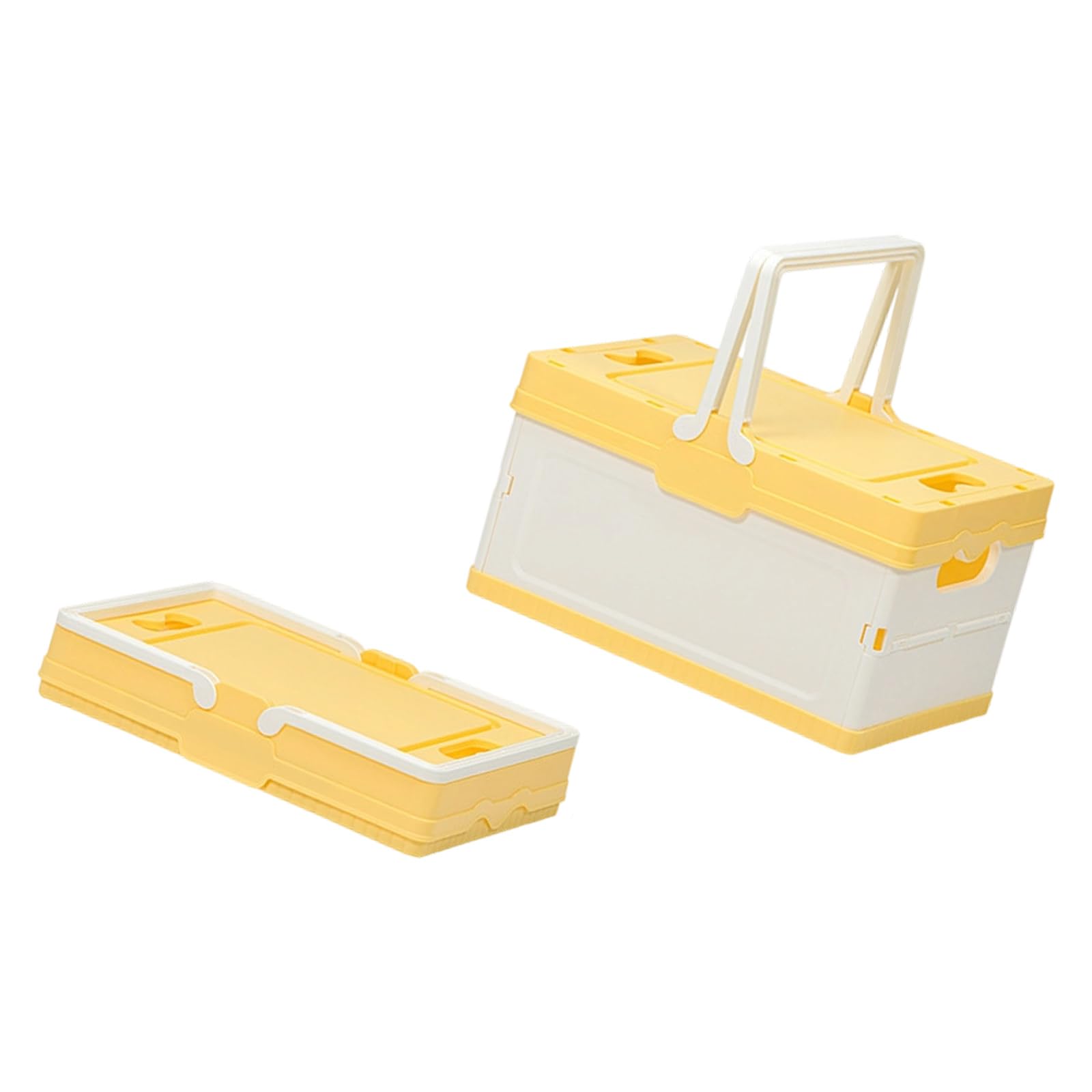 NVOQILIN Folding Container with Lid for Camping Home Use Outdoor Gear Storage Organiser for Small Spaces Multipurpose Organiser