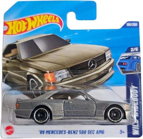 Image of Hot Wheels Mercedes-Benz 560 SEC AMG 1989 Grey, 3+ Years
