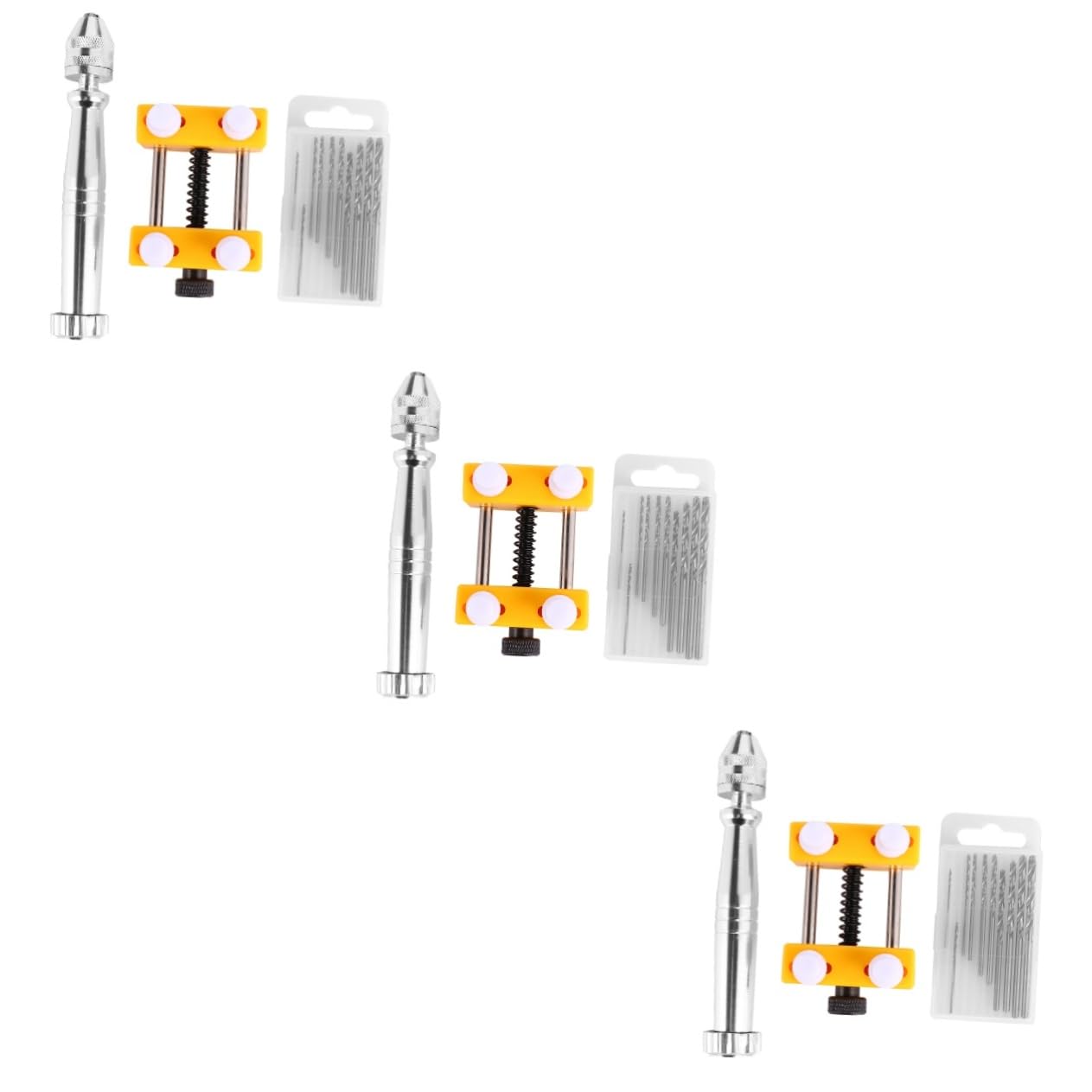 Travail du bois et bijouterie lot de 3 mini-mandrins manuels