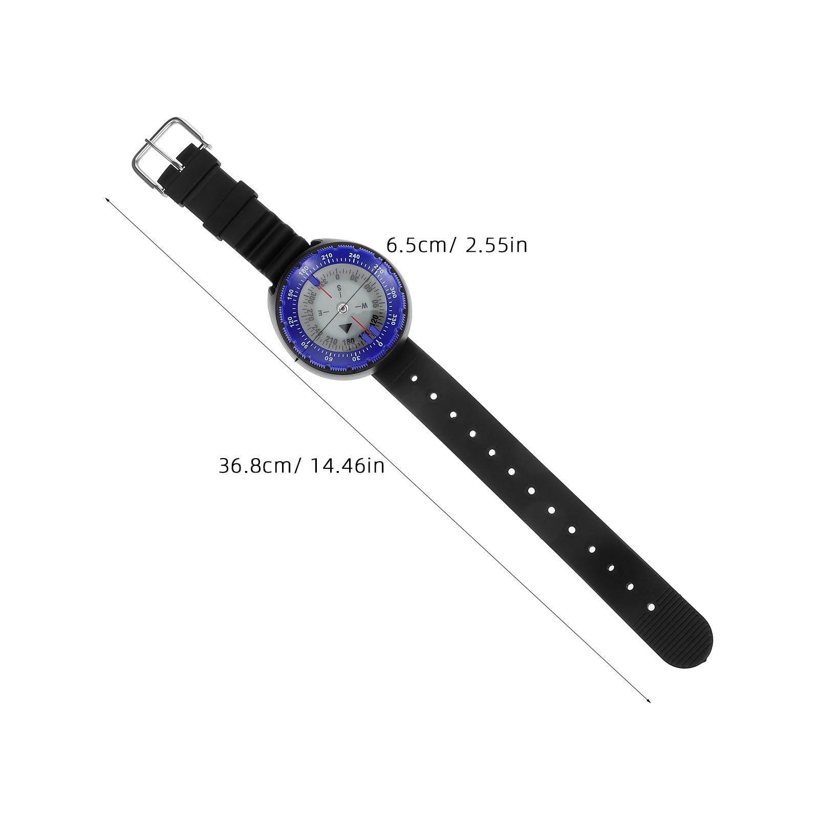 TOYANDONA Kompas do nurkowania: kompas na pasek zegarka – precyzyjny miernik nawigacji podwodnej do podróży na świeżym powietrzu, kajakarstwa, żeglarstwa i żeglarstwa