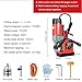 Portable Electric Magnetic Mag Drill Press Drilling Machine, Stepless Speed & Reversible Direction with 16mm Boring Dia, for Metal Working 13 mm Drilling Range