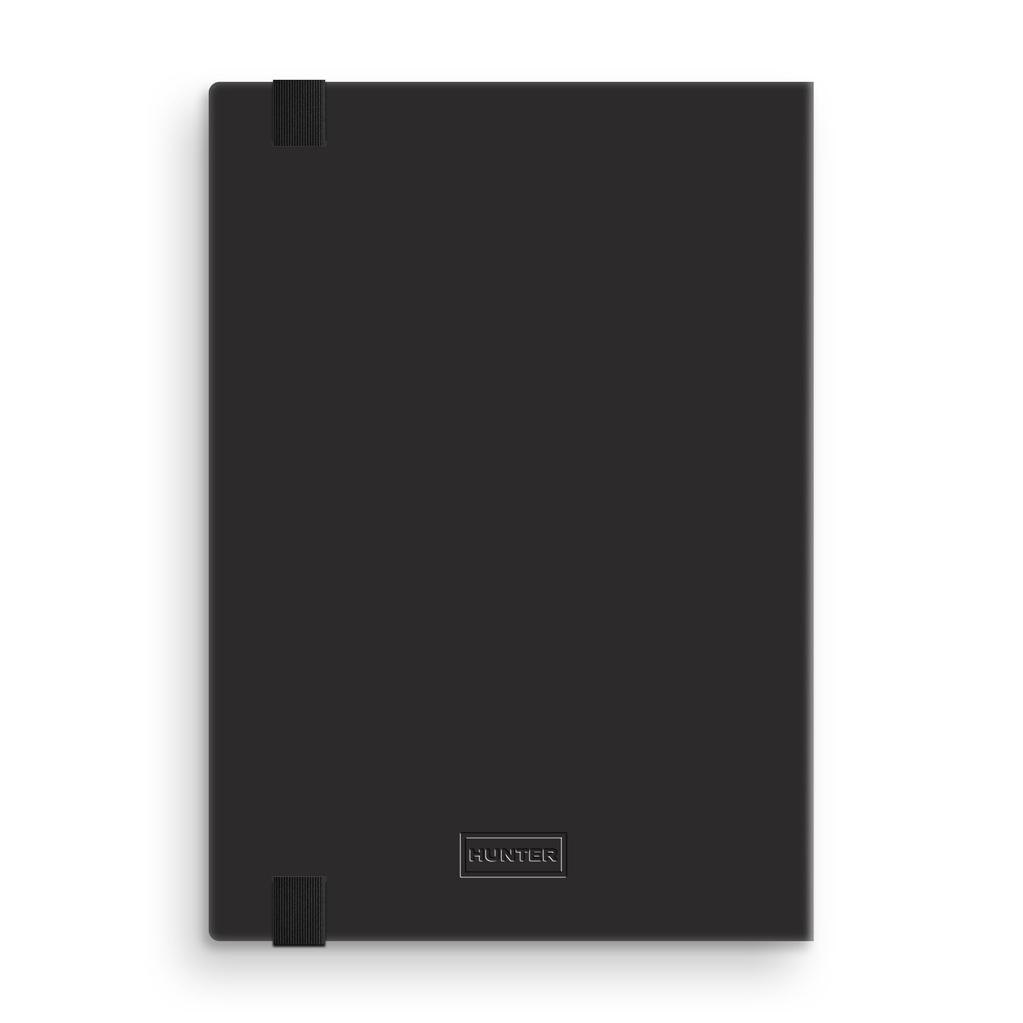 Studio Oh! Taccuino a righe, 25,4 x 17,8 cm, con 208 pagine in formato B5, per lavoro, diario, scrittura e prendere appunti, fascia elastica e tasca interna per appunti sciolti, fogli numerati, nero